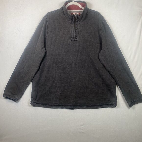 Carbon2Cobalt Men’s XL 1/4 Zip Textured Pullover Long Sleeve Shirt Gray - Picture 1 of 10
